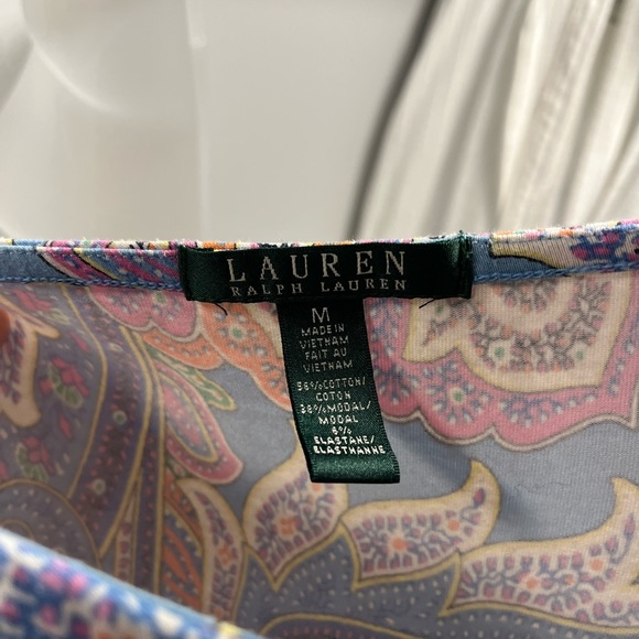 Paisley blue pink Ralph Lauren Dress. - Picture 6 of 9